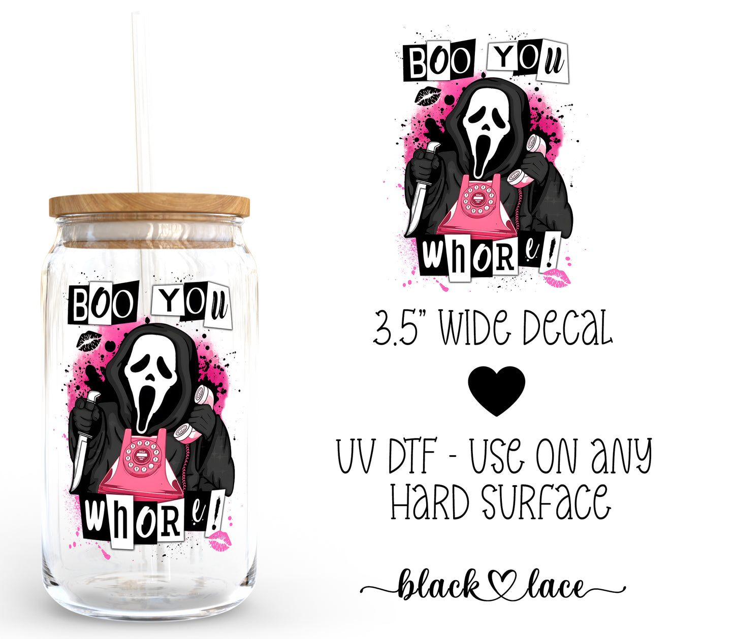 Boo You Whore! ~ Decal