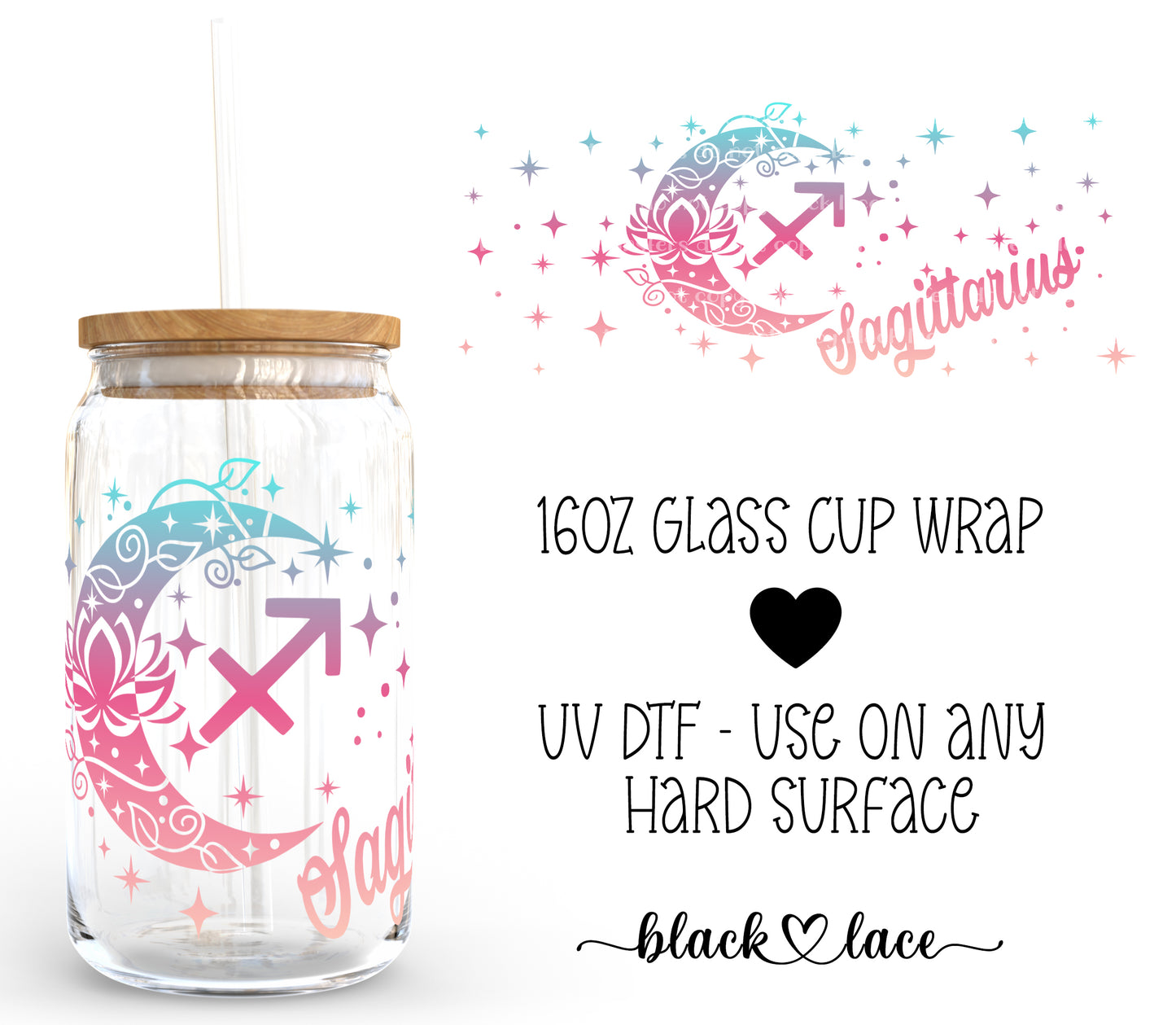 Sagittarius ~16oz cup wrap