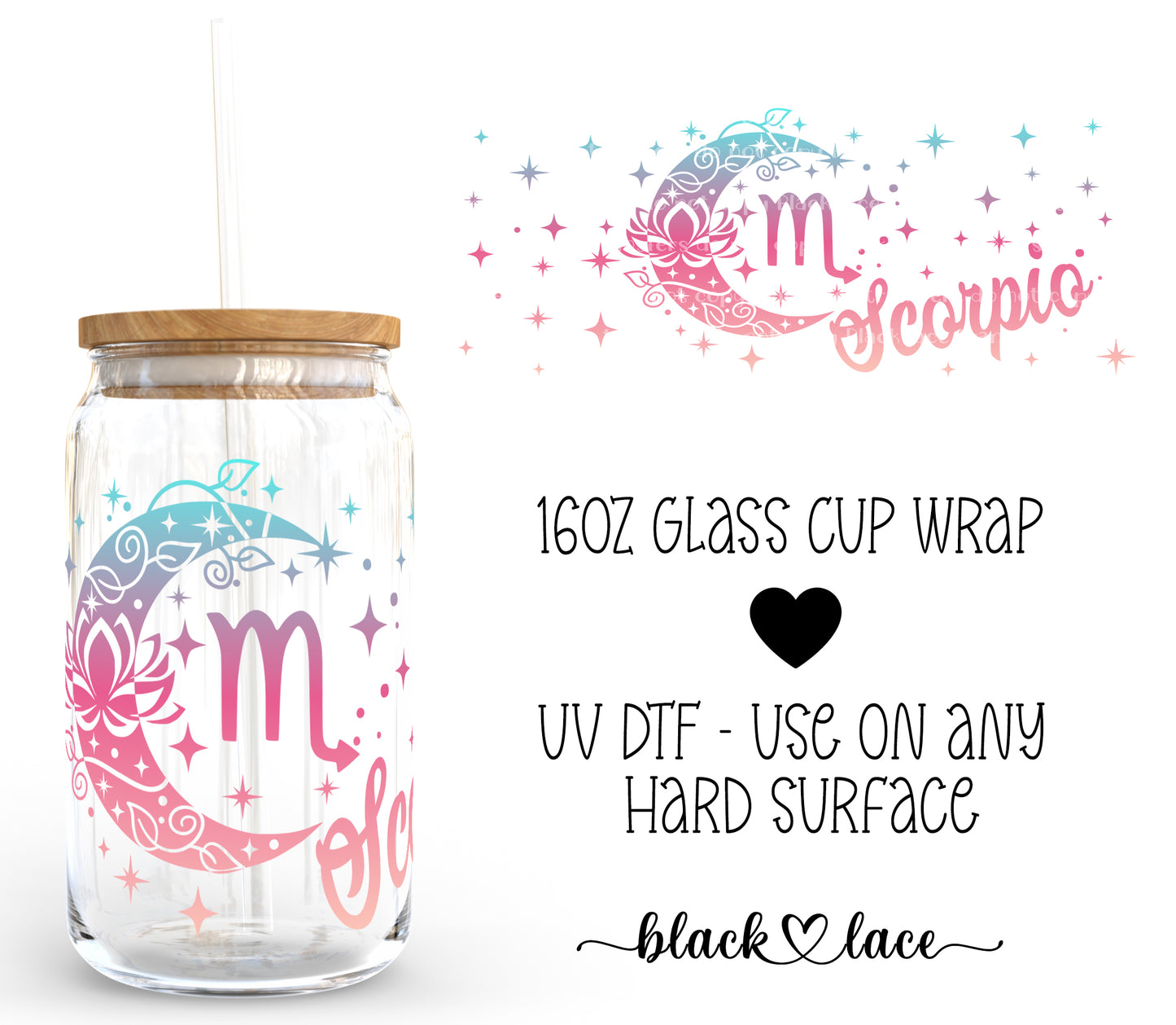 Scorpio ~16oz cup wrap