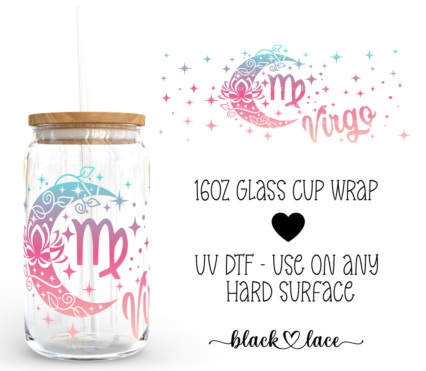 Virgo ~16oz cup wrap
