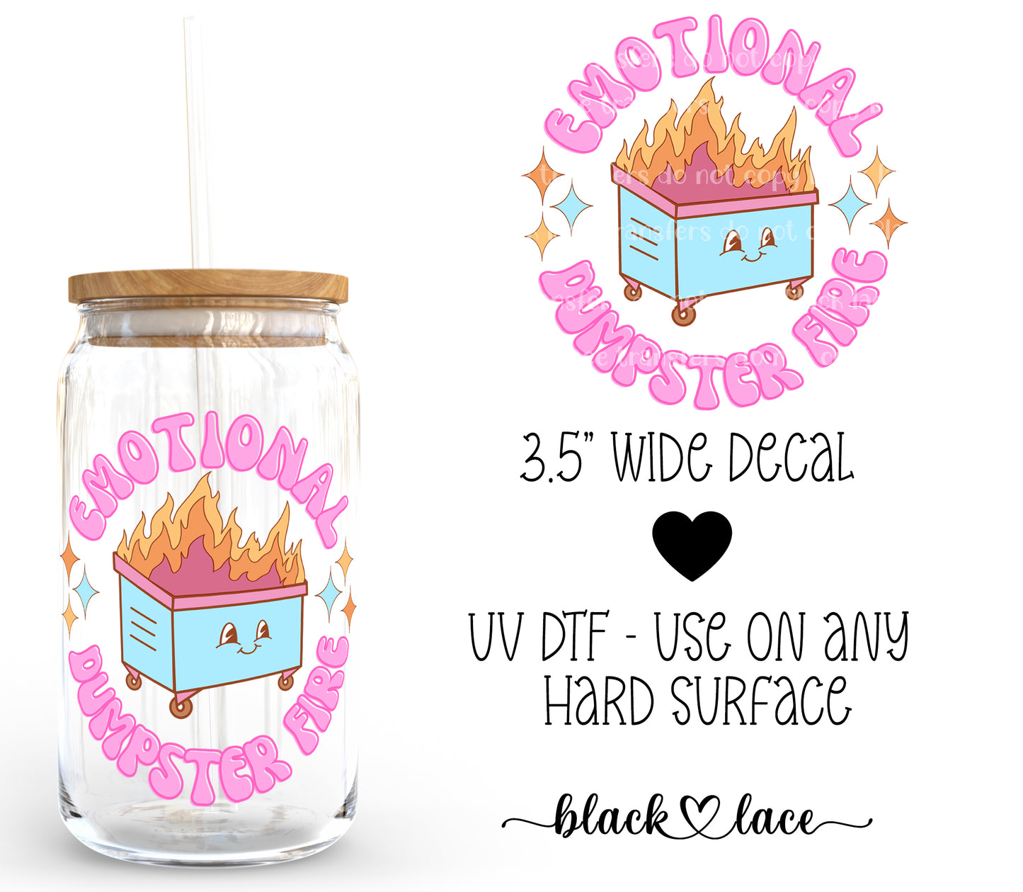 Emotional Dumpsterfire ~ Decal