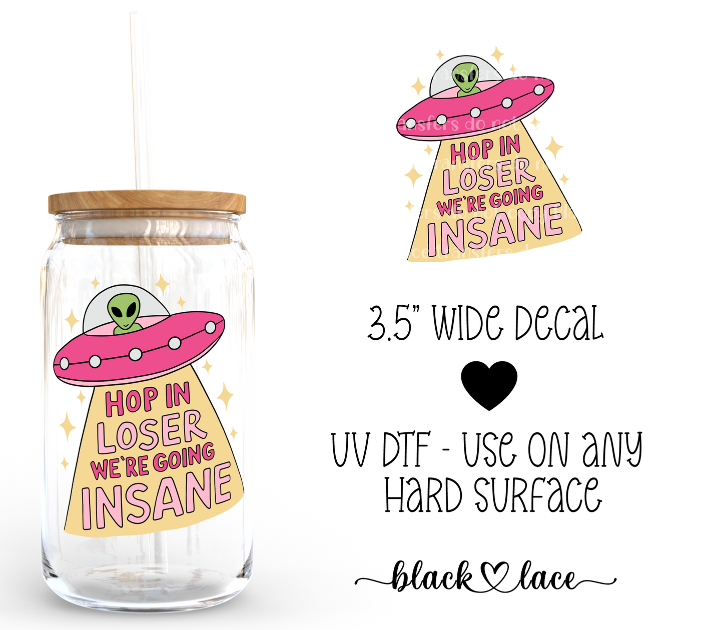 Hop in loser we're going insane ~ Decal