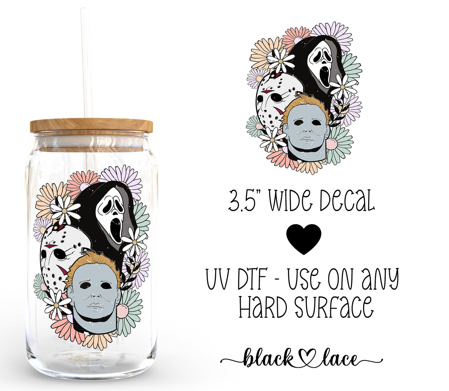 Horror Faces Retro ~ Decal