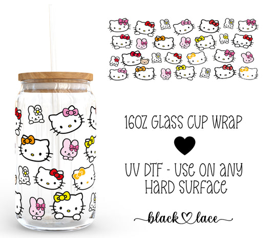 Hello Kitty ~16oz cup wrap