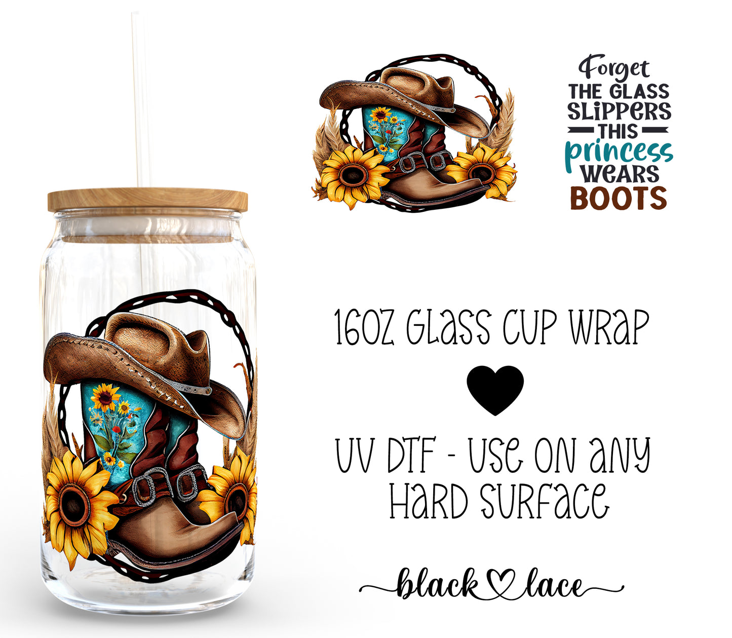 Forget the glass slippers ~16oz cup wrap