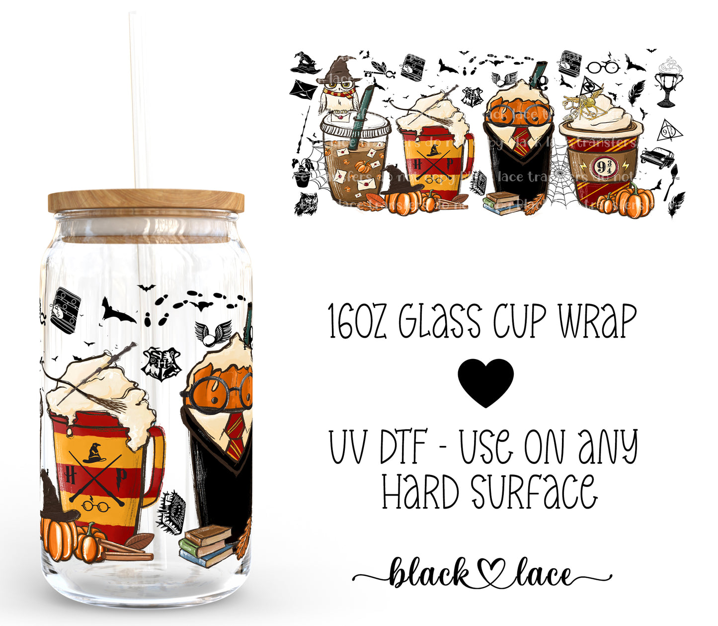 Harry Potter ~16oz cup wrap