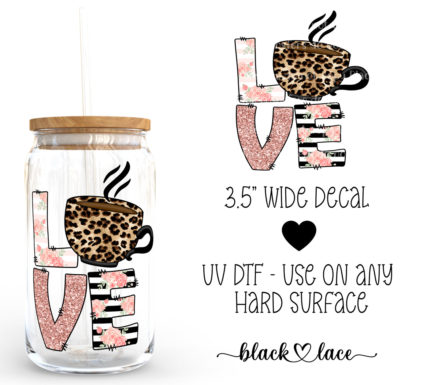 LOVE coffee ~ Decal