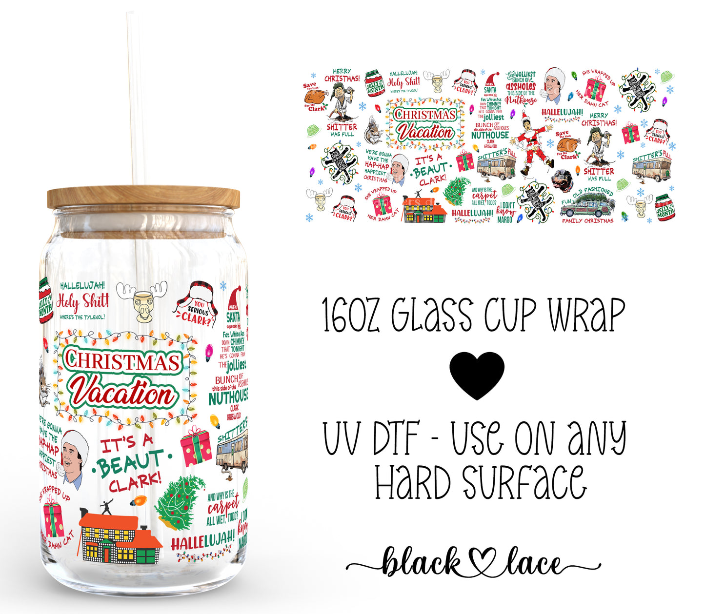 Christmas Vacation ~16oz cup wrap