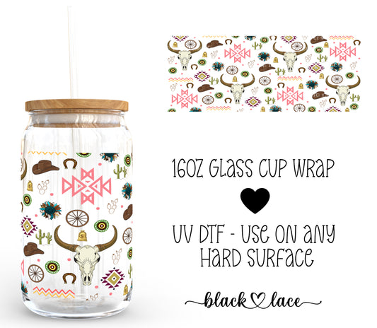 Western Vibes ~16oz cup wrap