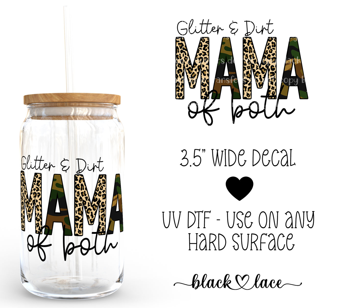 Mama of Both ~ Decal