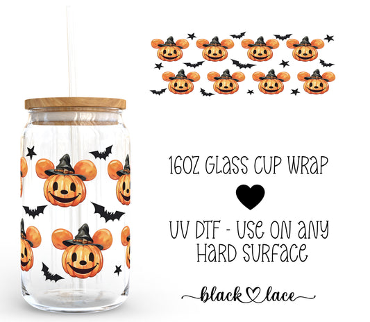 Witchy Pumpkins ~16oz cup wrap