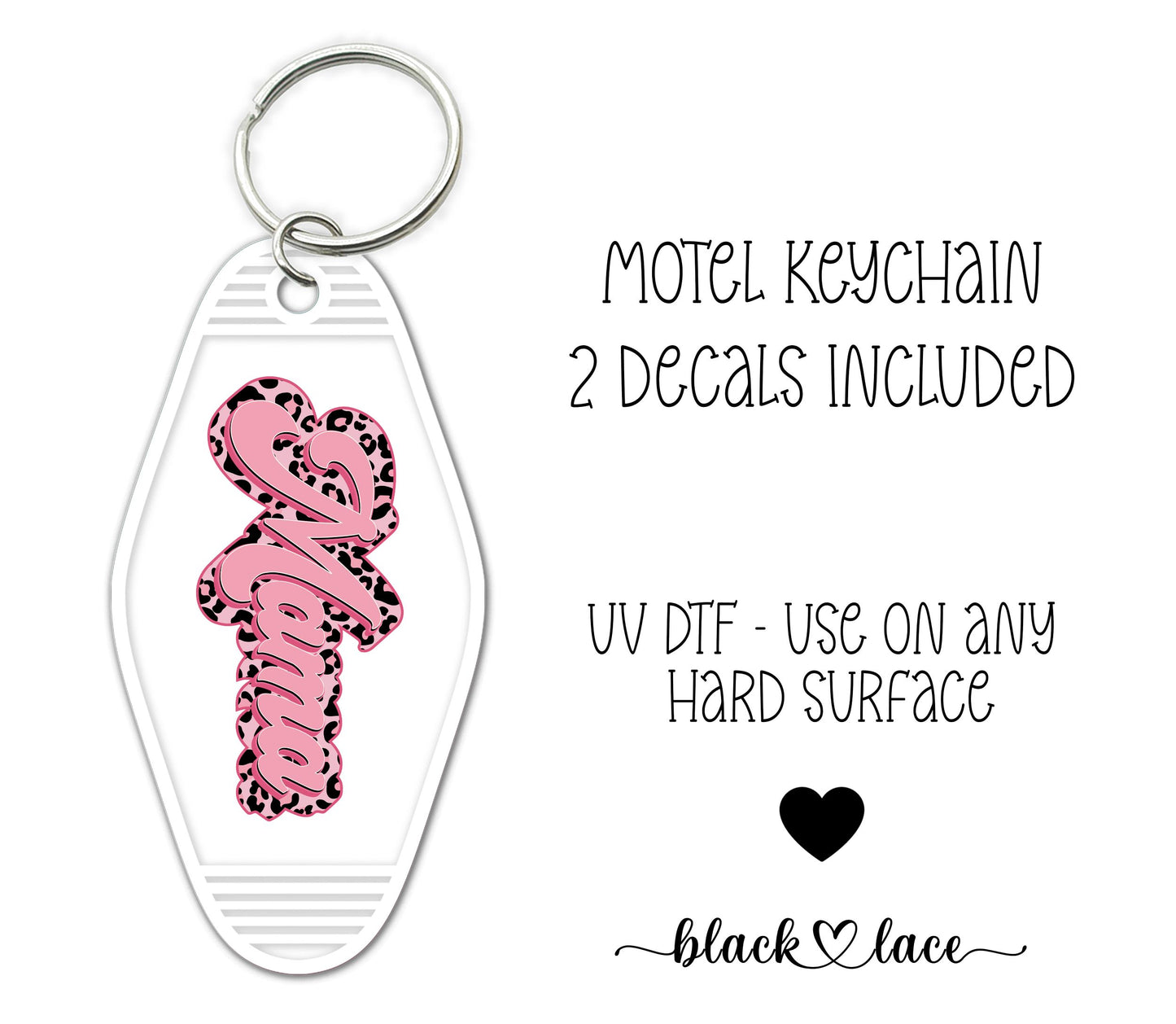 Mama Pink Leopard ~ Motel Keychains (2)