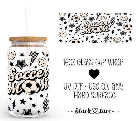 Soccer Mom ~16oz cup wrap