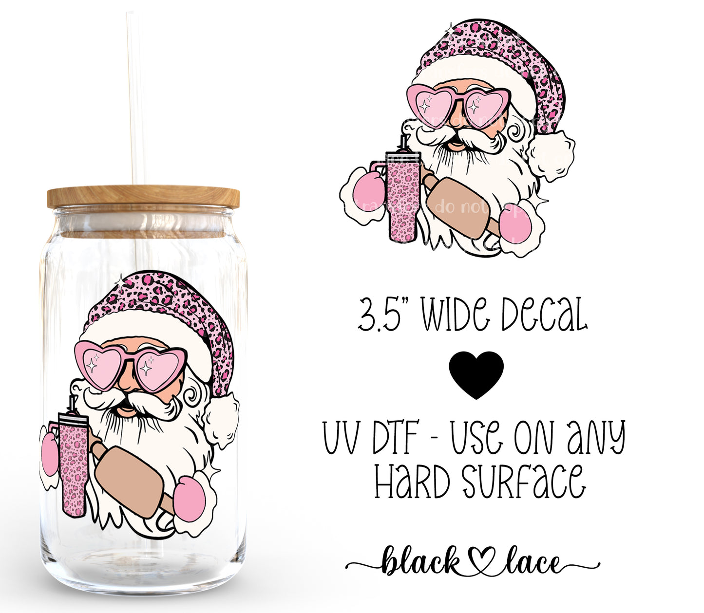 Bougie Santa ~ Decal