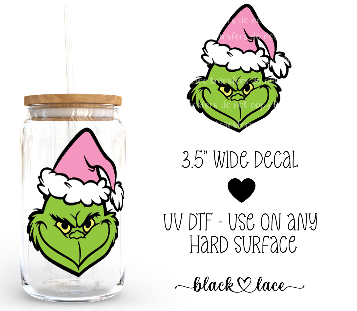 Grinch Pink ~ Decal