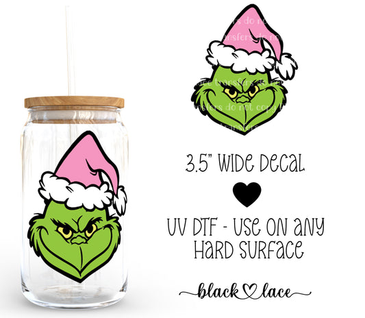 Grinch Pink ~ Decal