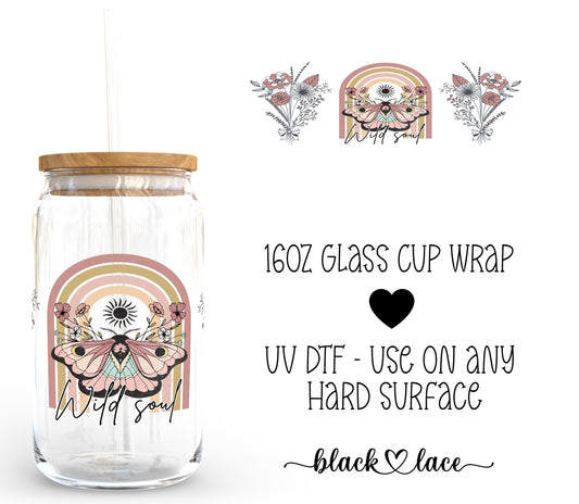 Wild Soul ~16oz cup wrap