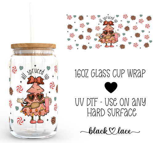 All spruced up ~16oz cup wrap