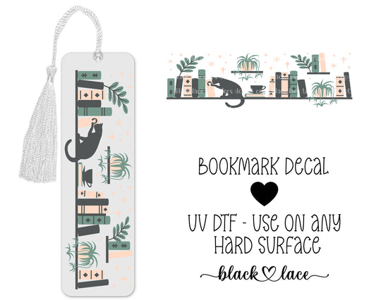 Boho Bookshelf ~ Bookmark Decal