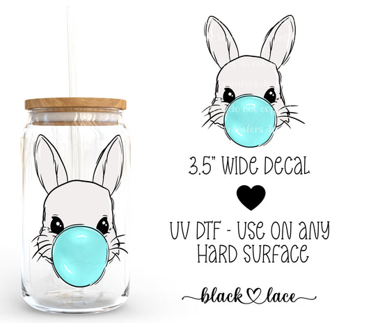 Bunny Bubble Blue ~ Decal