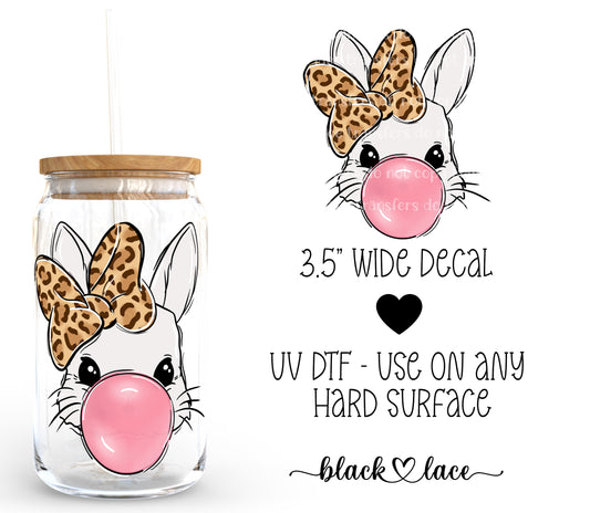 Bunny Bubble Pink ~ Decal