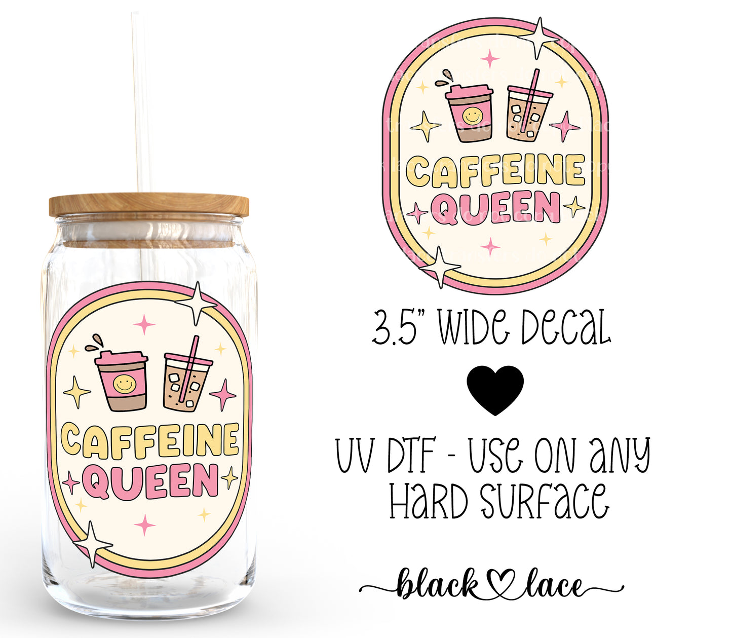 Caffeine Queen ~ Decal