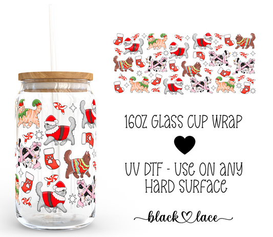 Christmas Cats ~ 16oz cup wrap