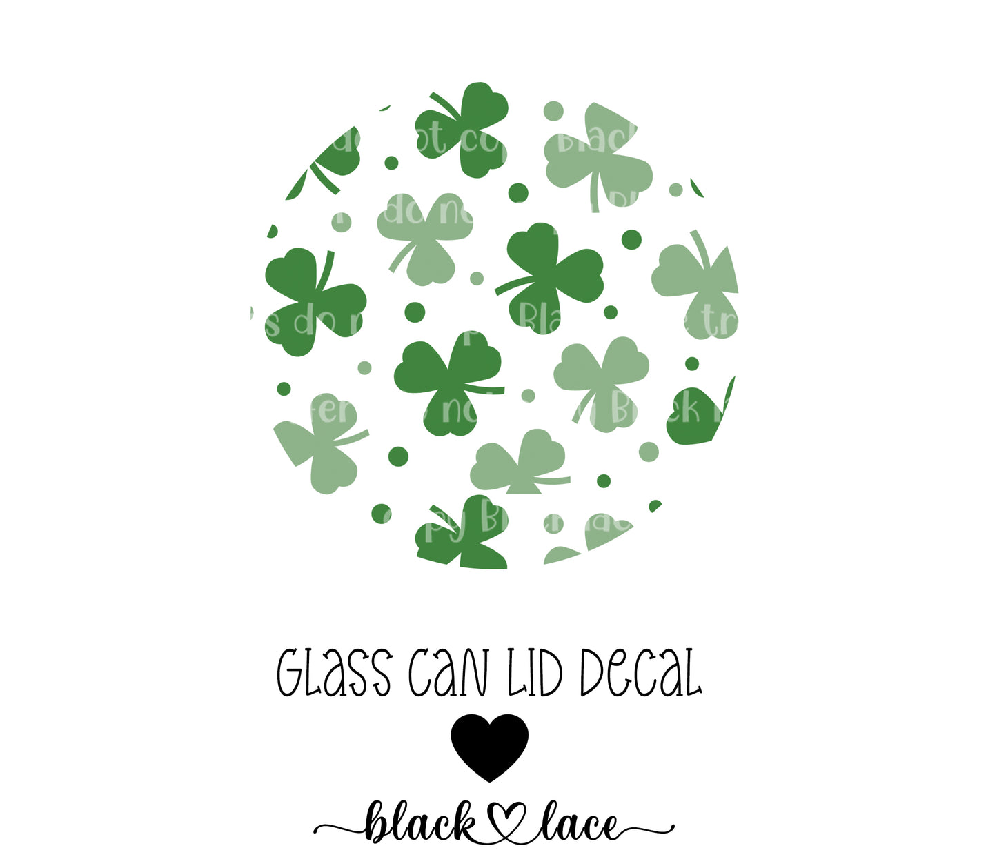 Clover ~ Lid Decal