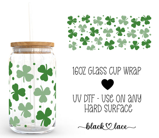 Clovers ~16oz cup wrap