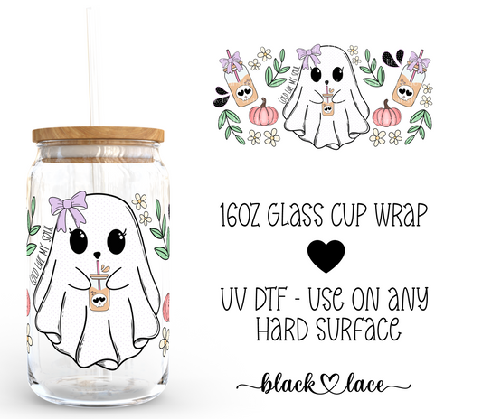 Cold like my soul Ghostie~16oz cup wrap