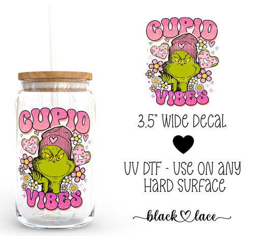 Cupid Vibes Grinch ~ Decal