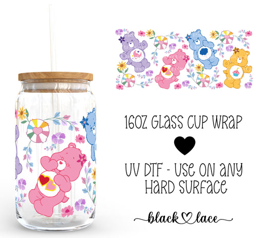 Cute Bears ~ 16oz cup wrap