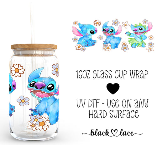 Dancing Stitch ~ 16oz cup wrap