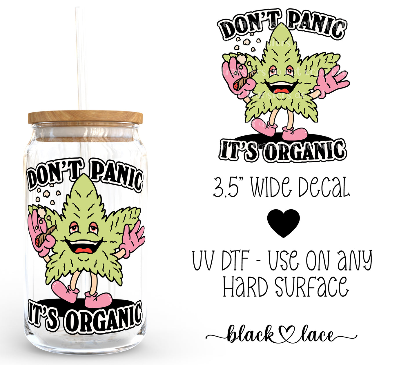 Don't Panic its Organic ~ Decal