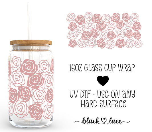 Dusty Rose ~ 16oz cup wrap