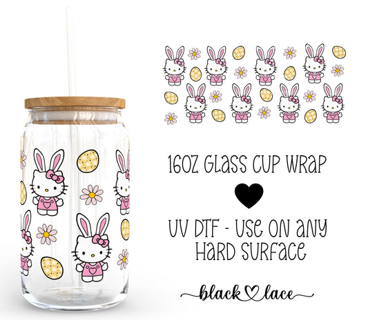 Easter Kitty ~ 16oz cup wrap