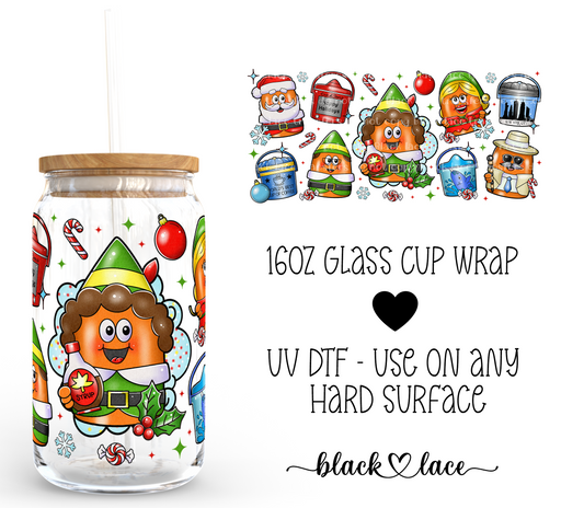 Elf Nuggets ~ 16oz cup wrap