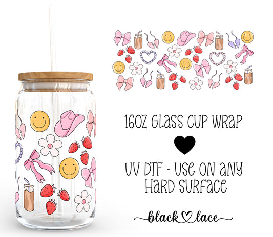 Girly Things ~ 16oz cup wrap