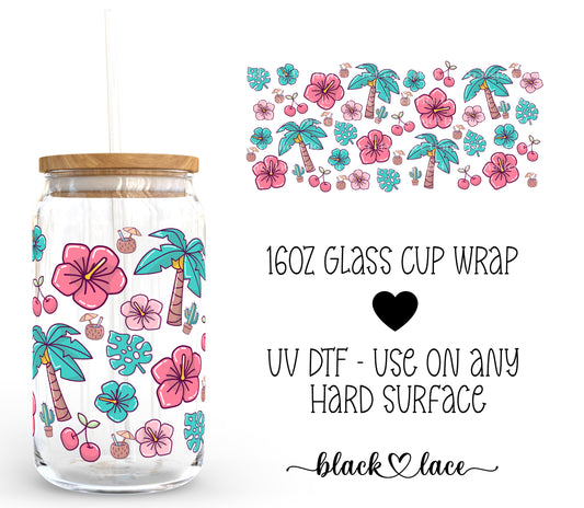 Hawaii Vibes ~ 16oz cup wrap