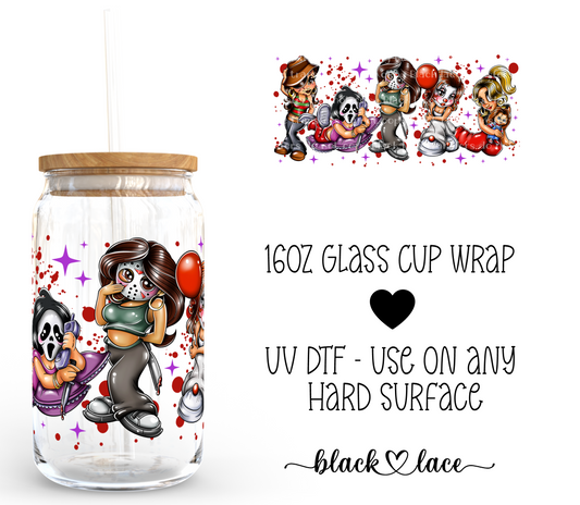 Home Ghouls ~ 16oz cup wrap