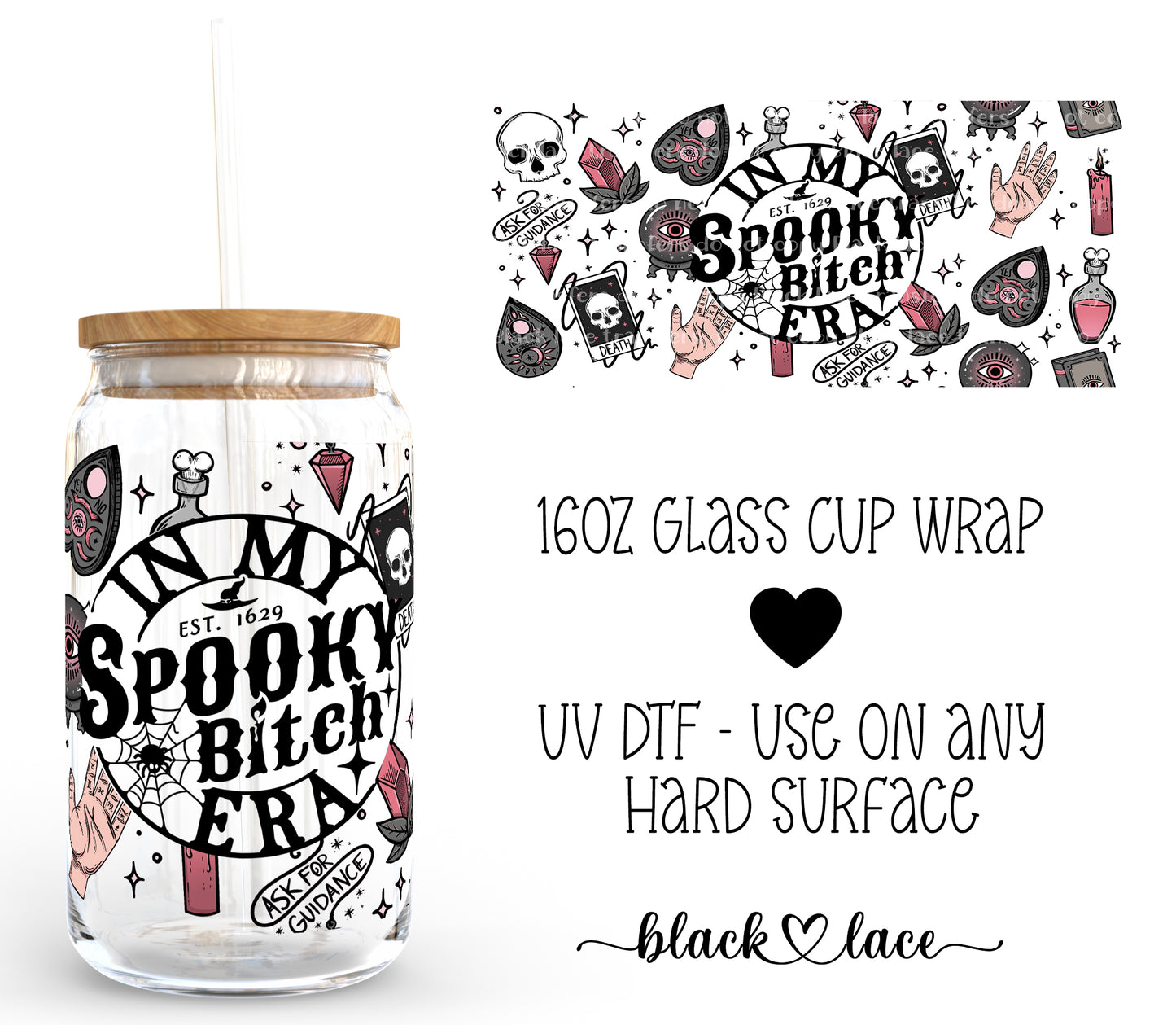 In my spooky bitch era ~ 16oz cup wrap