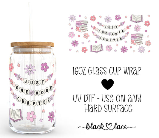 Just one more chapter bracelet ~ 16oz cup wrap