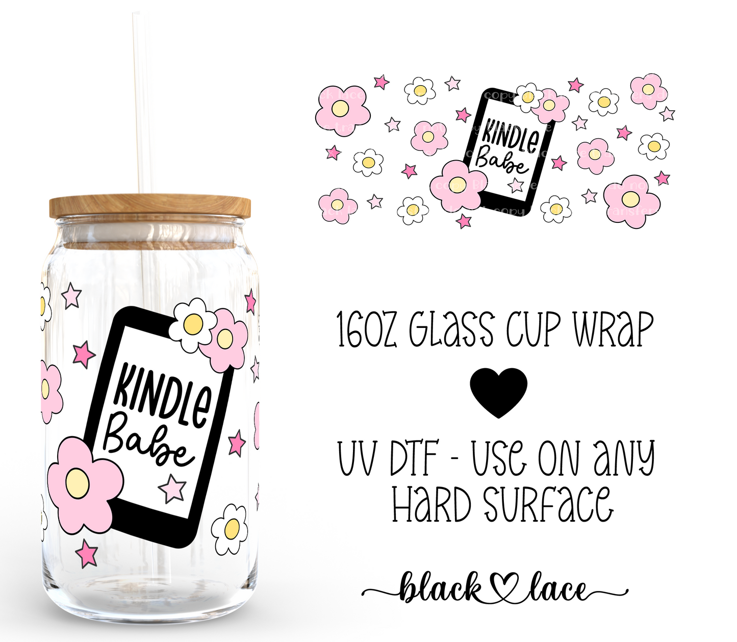 Kindle Babe ~16oz cup wrap