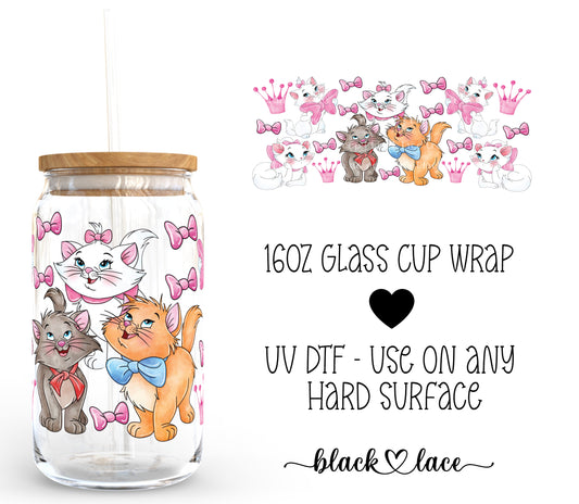 Kitty Cats ~ 16oz cup wrap