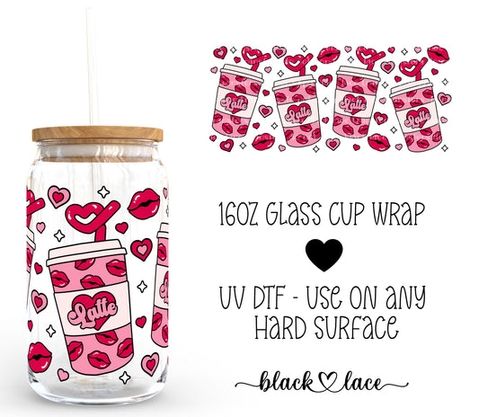 Latte kisses ~16oz cup wrap