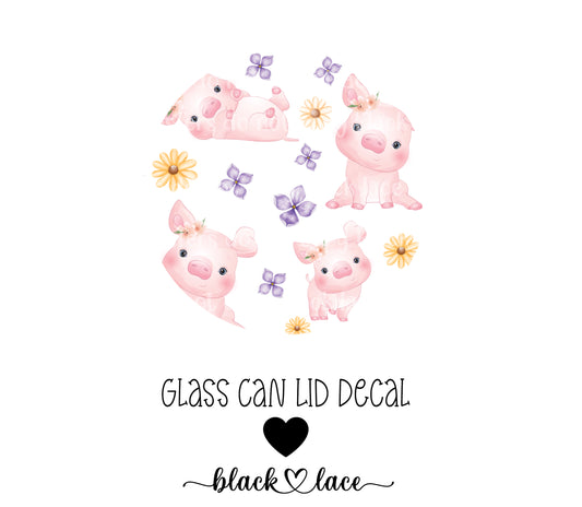 Little Piggy ~ Lid Decal