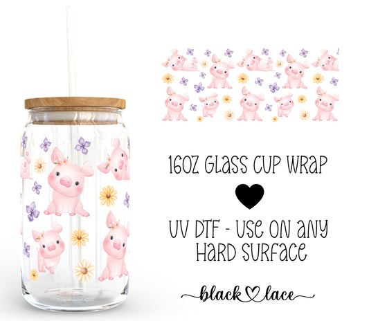 Little Piggy ~ 16oz cup wrap