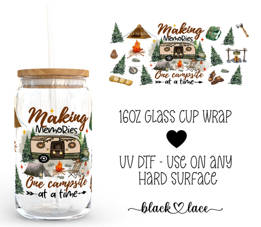 Making memories one capmsite at a time ~ 16oz cup wrap