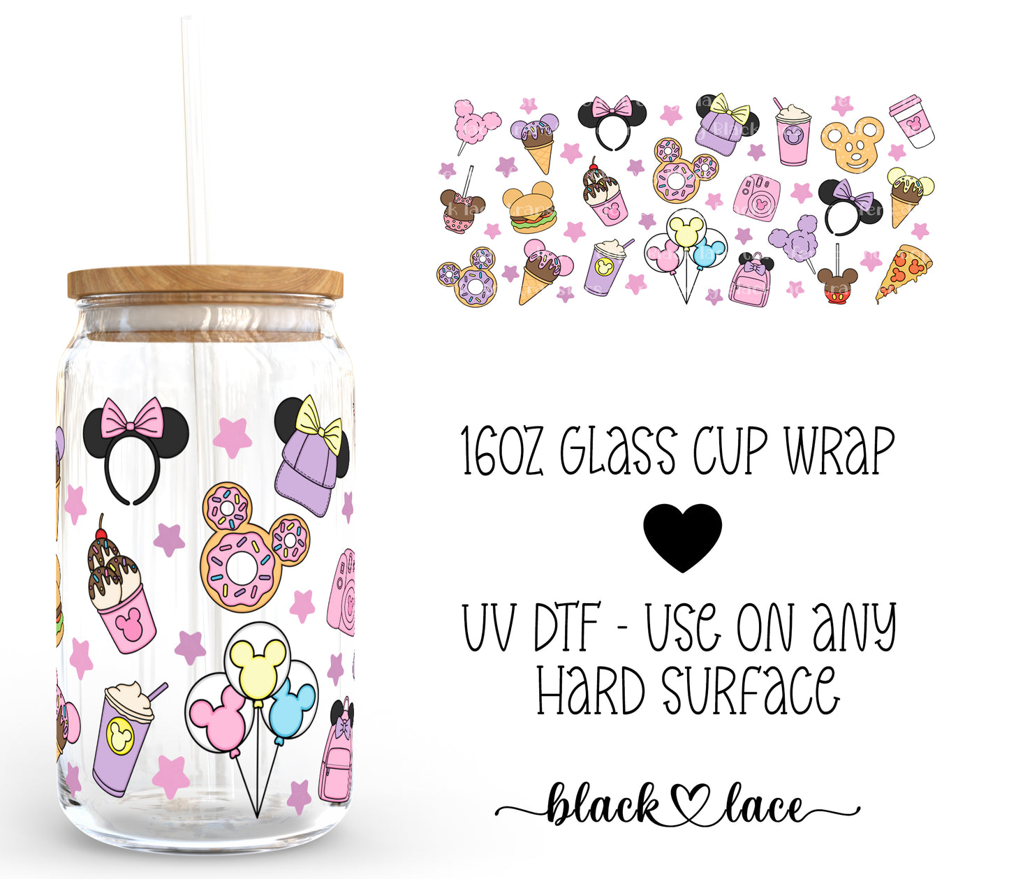 Mouse snacks ~ 16oz cup wrap