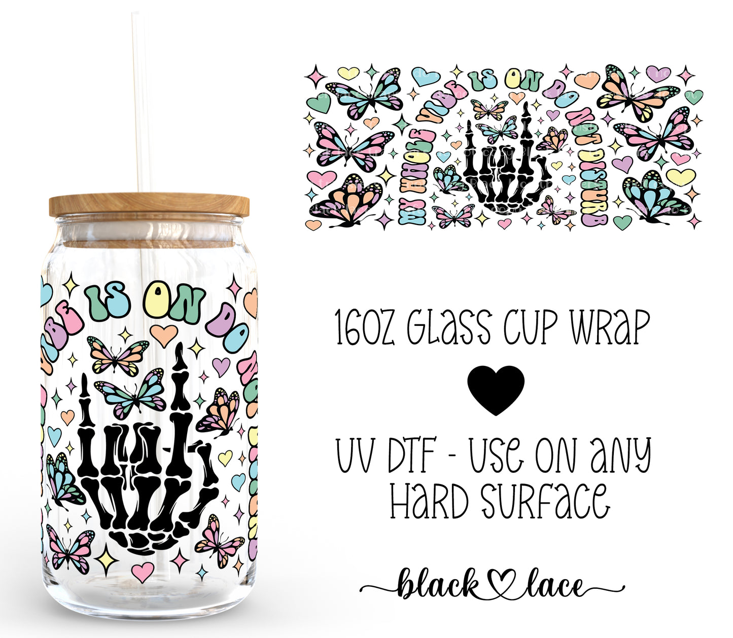 My whole vibe is on DND ~ 16oz cup wrap